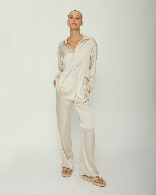 SILK-SATIN SUIT